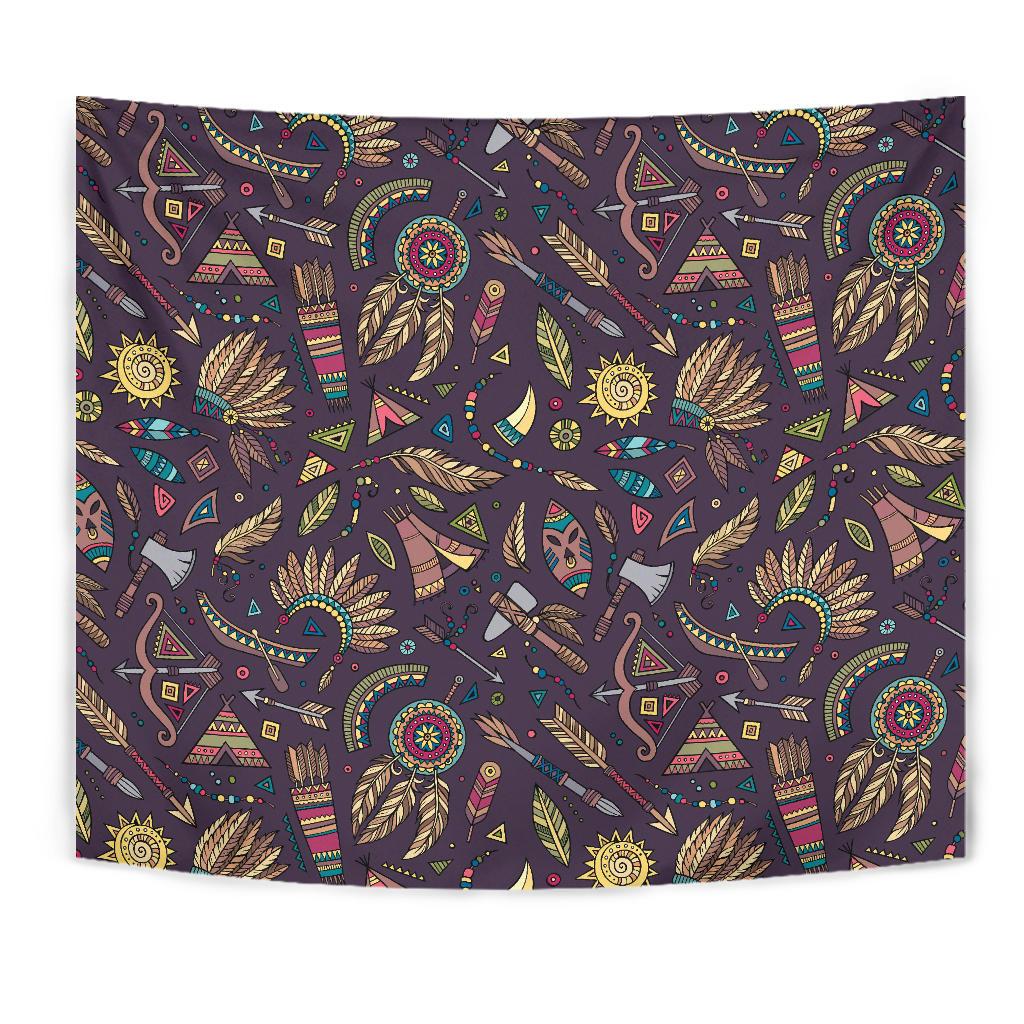 Tribal native american Aztec Tapestry