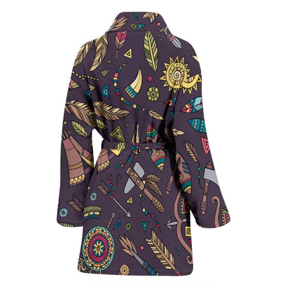 Tribal native american Aztec Women Bath Robe