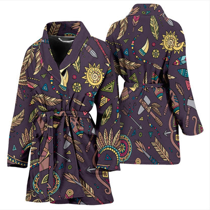 Tribal native american Aztec Women Bath Robe
