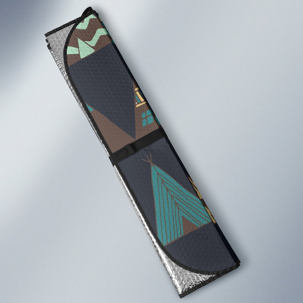 Tribal Native American Tent Aztec Car Sun Shade-JorJune