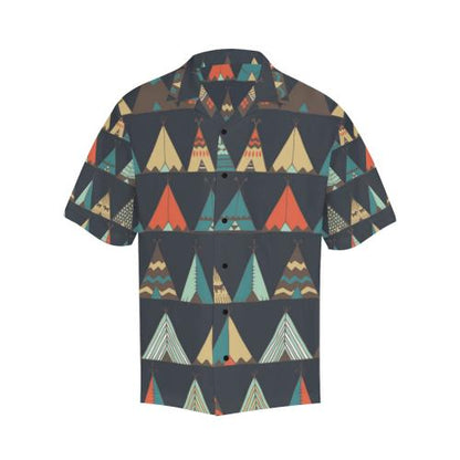 Tribal native american tent Aztec Men Hawaiian Shirt