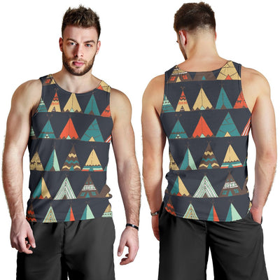 Tribal native american tent Aztec Men Tank Top