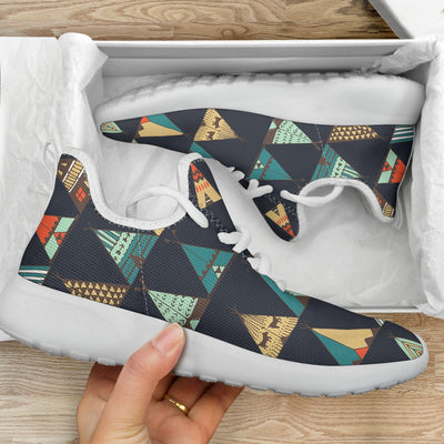 Tribal Native American Tent Aztec Mesh Knit Sneakers Shoes