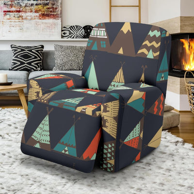 Tribal native american tent Aztec Recliner Slipcover-JORJUNE.COM