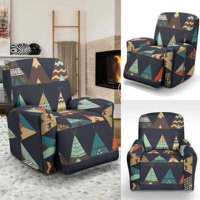 Tribal native american tent Aztec Recliner Slipcover-JORJUNE.COM