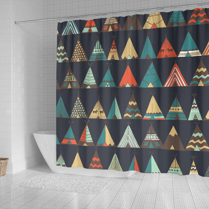 Tribal Native American Tent Aztec Shower Curtain