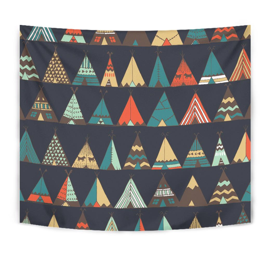 Tribal native american tent Aztec Tapestry