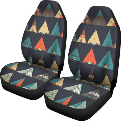 Tribal native american tent Aztec Universal Fit Car Seat Coversfront