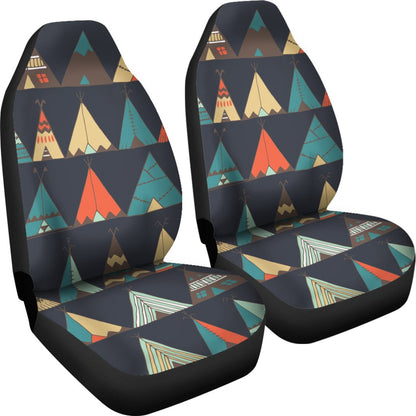 Tribal native american tent Aztec Universal Fit Car Seat Coversfront