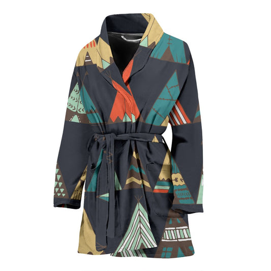 Tribal native american tent Aztec Women Bath Robe