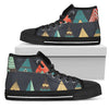 Tribal Native American Tent Aztec Women High Top Shoes