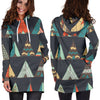 Tribal Native American Tent Aztec Women Hoodie Dress