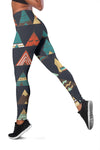 Tribal Native American Tent Aztec Women Leggings