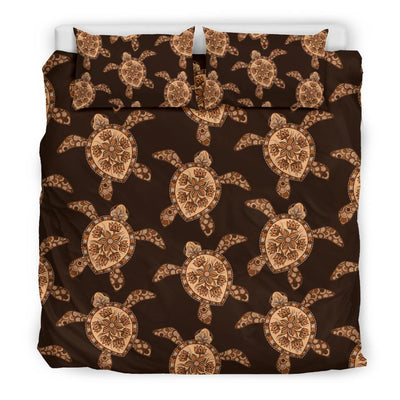 Tribal Sea Turtle Pattern Print Design T09 Duvet Cover Bedding Set-JORJUNE.COM