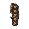 Tribal Sea Turtle Pattern Print Design T09 Flip Flops-JorJune