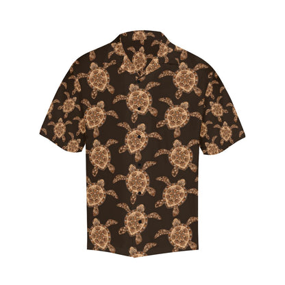 Tribal Sea Turtle Pattern Print Design T09 Men Hawaiian Shirt-JorJune