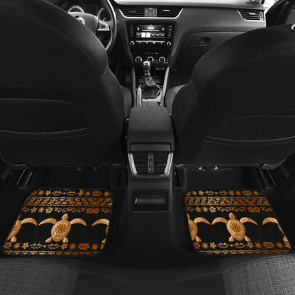 Tribal Sea turtle Polynesian Hawaiian Front and Back Car Floor Mats
