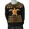 Tribal Sea Turtle Polynesian Hawaiian Men Crewneck Sweatshirt