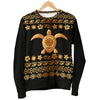 Tribal Sea Turtle Polynesian Hawaiian Men Crewneck Sweatshirt