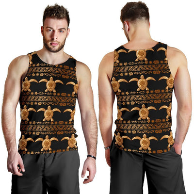 Tribal Sea turtle Polynesian Hawaiian Men Tank Top