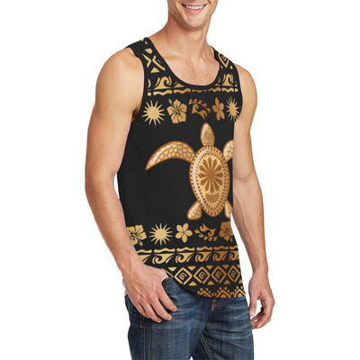 Tribal Sea turtle Polynesian Hawaiian Men Tank Top