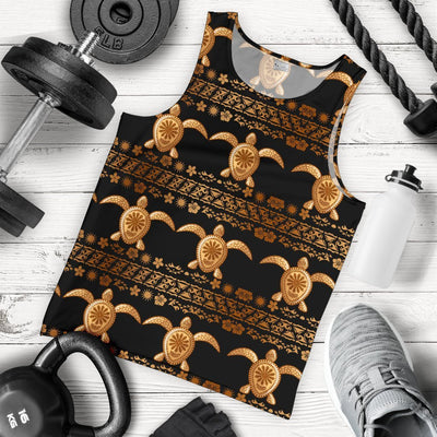 Tribal Sea turtle Polynesian Hawaiian Men Tank Top