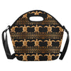 Tribal Sea turtle Polynesian Hawaiian Neoprene Lunch Bag-JorJune