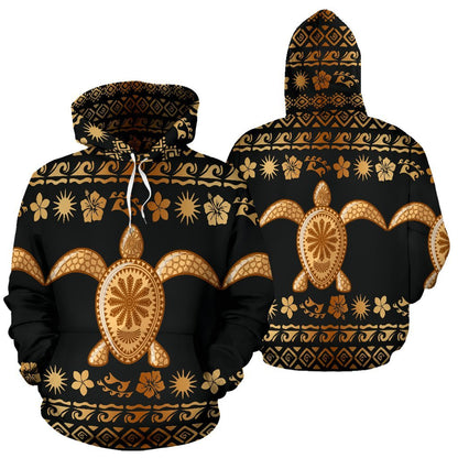 Tribal Sea turtle Polynesian Hawaiian Pullover Hoodie