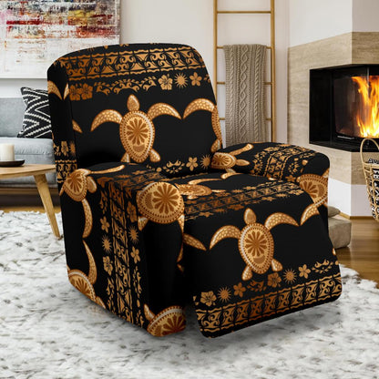 Tribal Sea turtle Polynesian Hawaiian Recliner Slipcover-JORJUNE.COM