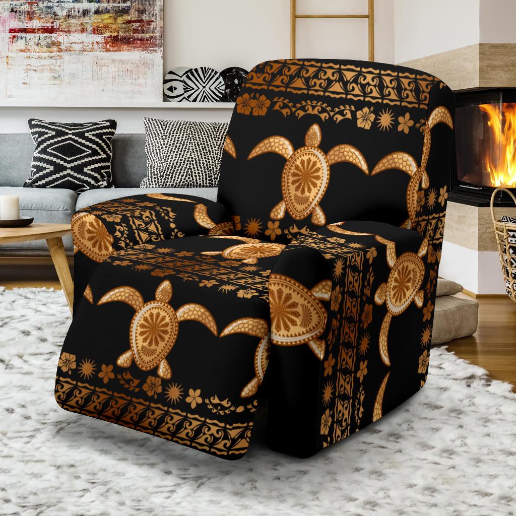 Tribal Sea turtle Polynesian Hawaiian Recliner Slipcover-JORJUNE.COM