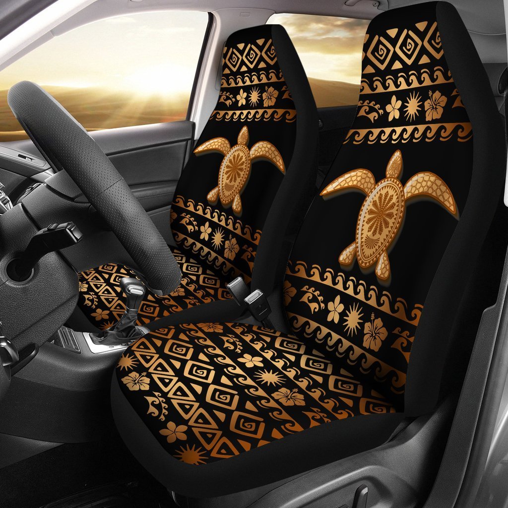 Tribal Sea turtle Polynesian Hawaiian Universal Fit Car Seat Covers