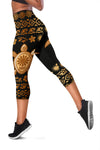 Tribal Sea Turtle Polynesian Hawaiian Women Capris