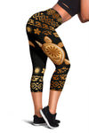 Tribal Sea Turtle Polynesian Hawaiian Women Capris