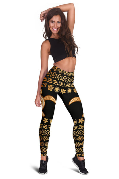 Tribal Sea Turtle Polynesian Hawaiian Women Leggings