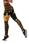 Tribal Sea Turtle Polynesian Hawaiian Women Leggings