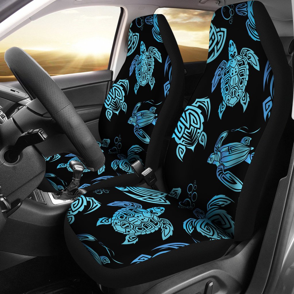 Tribal Turtle Polynesian Themed Design Universal Fit Car Seat Covers-JorJune
