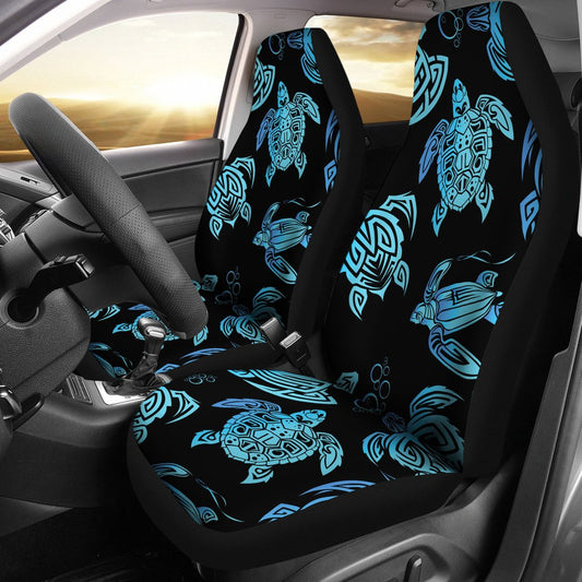 Tribal Turtle Polynesian Themed Design Universal Fit Car Seat Covers-JorJune