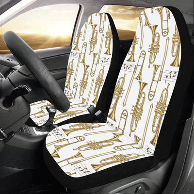 Trombone Pattern Print Design 04 Car Seat Covers (Set of 2)-JORJUNE.COM