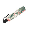 Tropical Flower Palm Automatic Foldable Umbrella