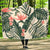 Tropical Flower Palm Leaves Hooded Blanket-JORJUNE.COM