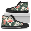 Tropical Flower Palm Leaves Men High Top Shoes