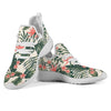 Tropical Flower Palm Leaves Mesh Knit Sneakers Shoes