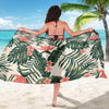 Tropical Flower Palm Leaves Sarong Pareo Wrap