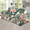 Tropical Flower Palm Leaves Sofa Slipcover-JORJUNE.COM