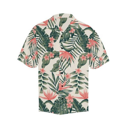 Tropical Flower Palm Men Hawaiian Shirt
