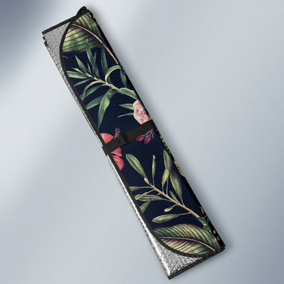 Tropical Flower Pattern Car Sun Shade-JorJune