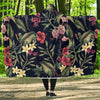 Tropical Flower Pattern Hooded Blanket-JORJUNE.COM