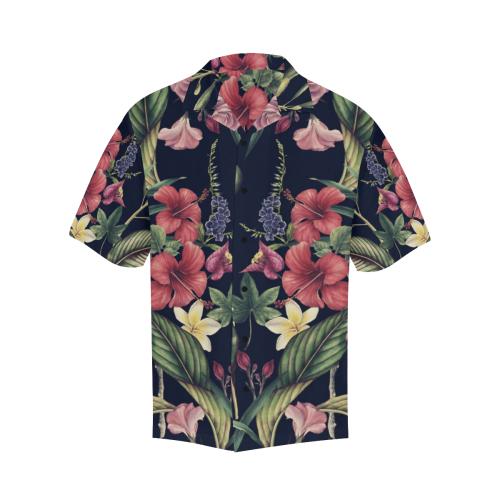 Tropical Flower Pattern Men Hawaiian Shirt