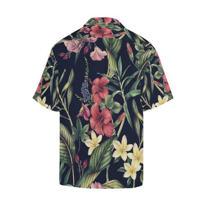 Tropical Flower Pattern Men Hawaiian Shirt