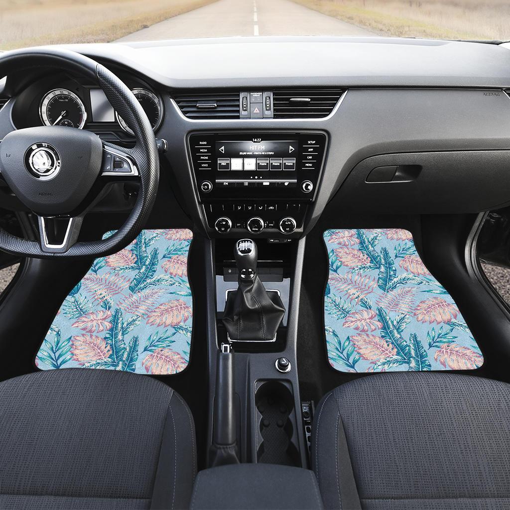 Tropical Flower Pattern Print Design TF01 Car Floor Mats-JORJUNE.COM
